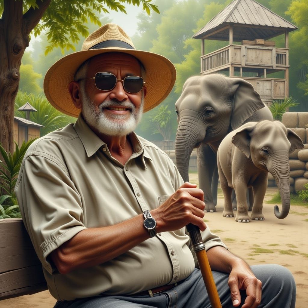 The Blind Man & His Elephants
