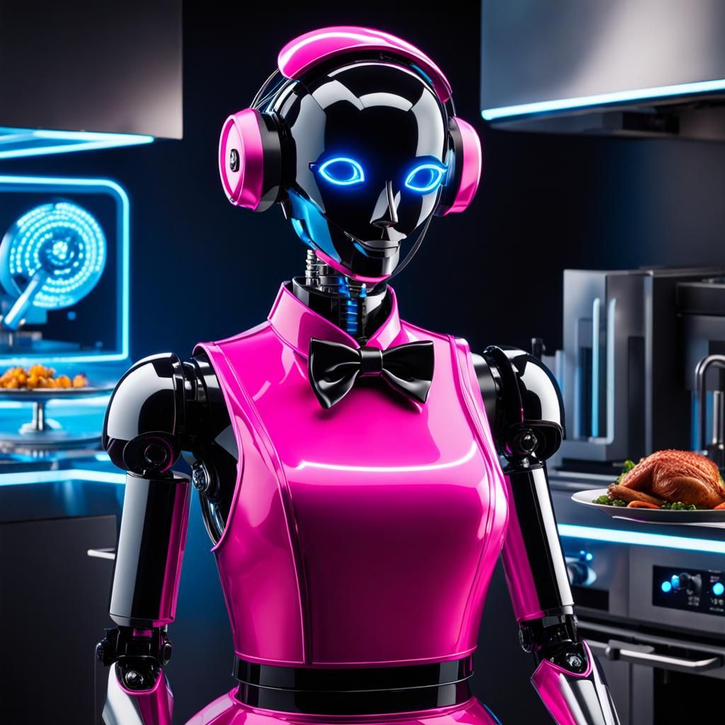 Robot Maid in the Kitchen 🦾🩷🍜