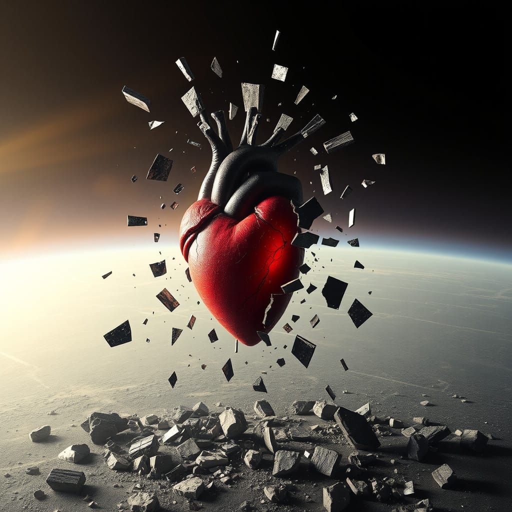 A Phoenix Rises from the Ashes in a Cyberpunk Aesthetic