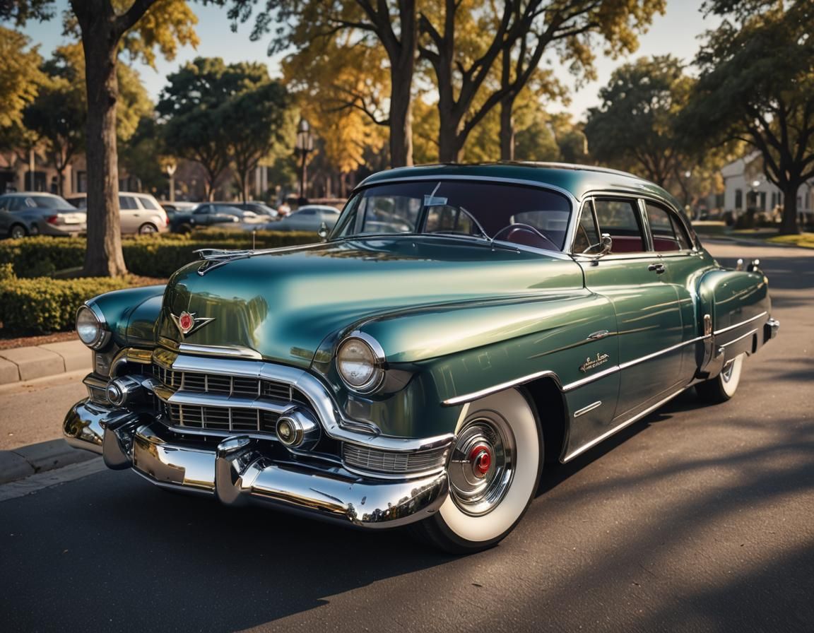 1951 Cadillac with Iridescent Art Deco Paint