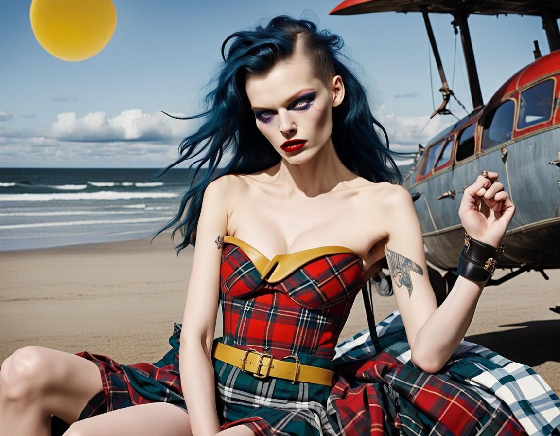 Art by Vivienne Westwood, punk-inspired fashion scene, chara...