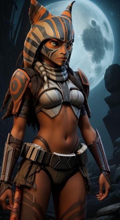 Ahsoka Tano as a Yautja Predator
