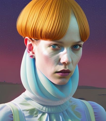 Ornate Princess Portrait in 3D Octane Render