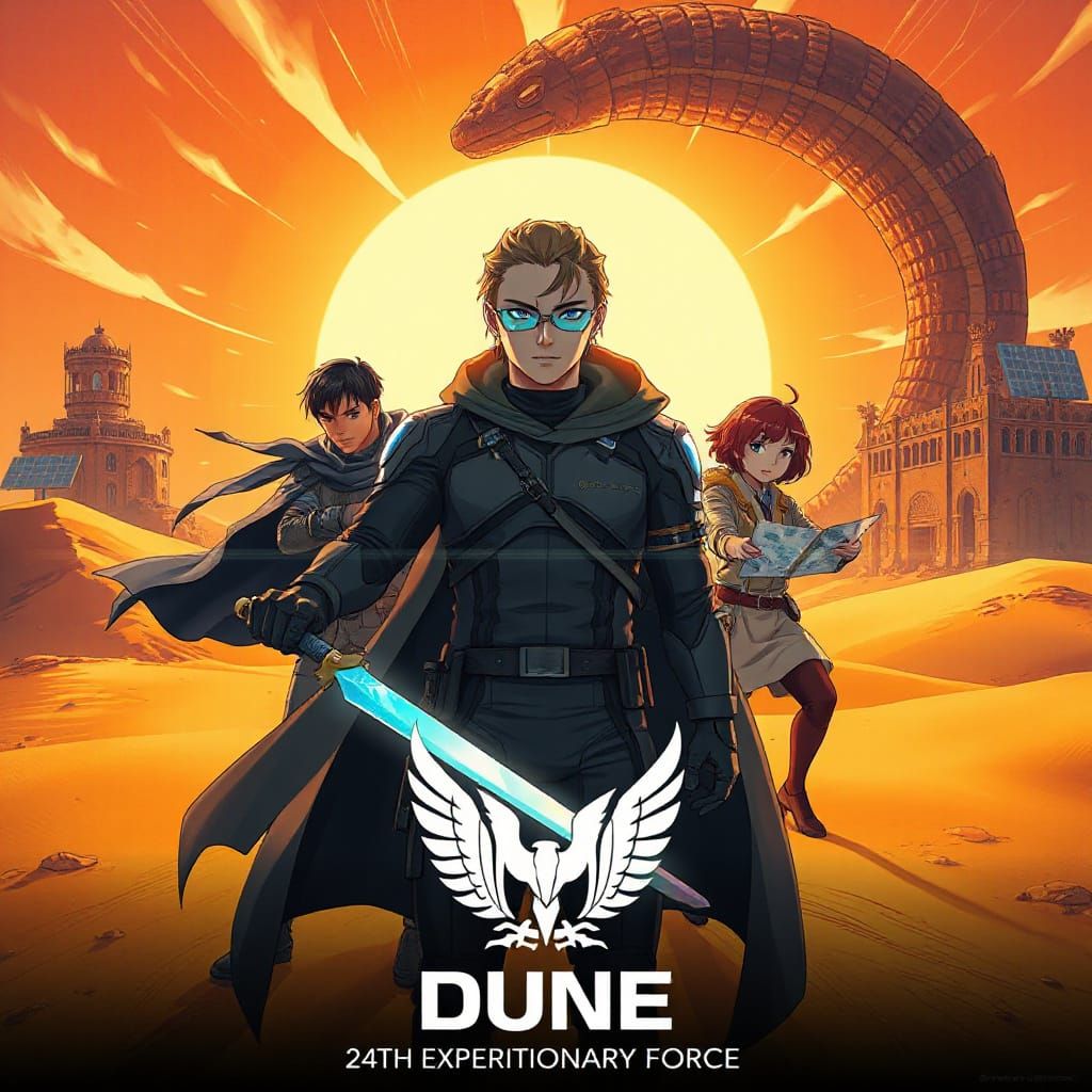 Anime-Style Poster: Dune 24th Expeditionary Force