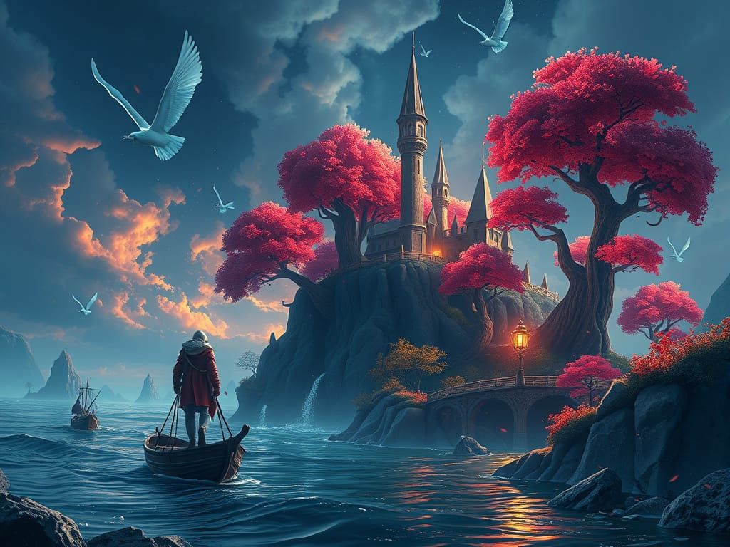 Fantastical Realm of Eternal Bliss in Deep Color