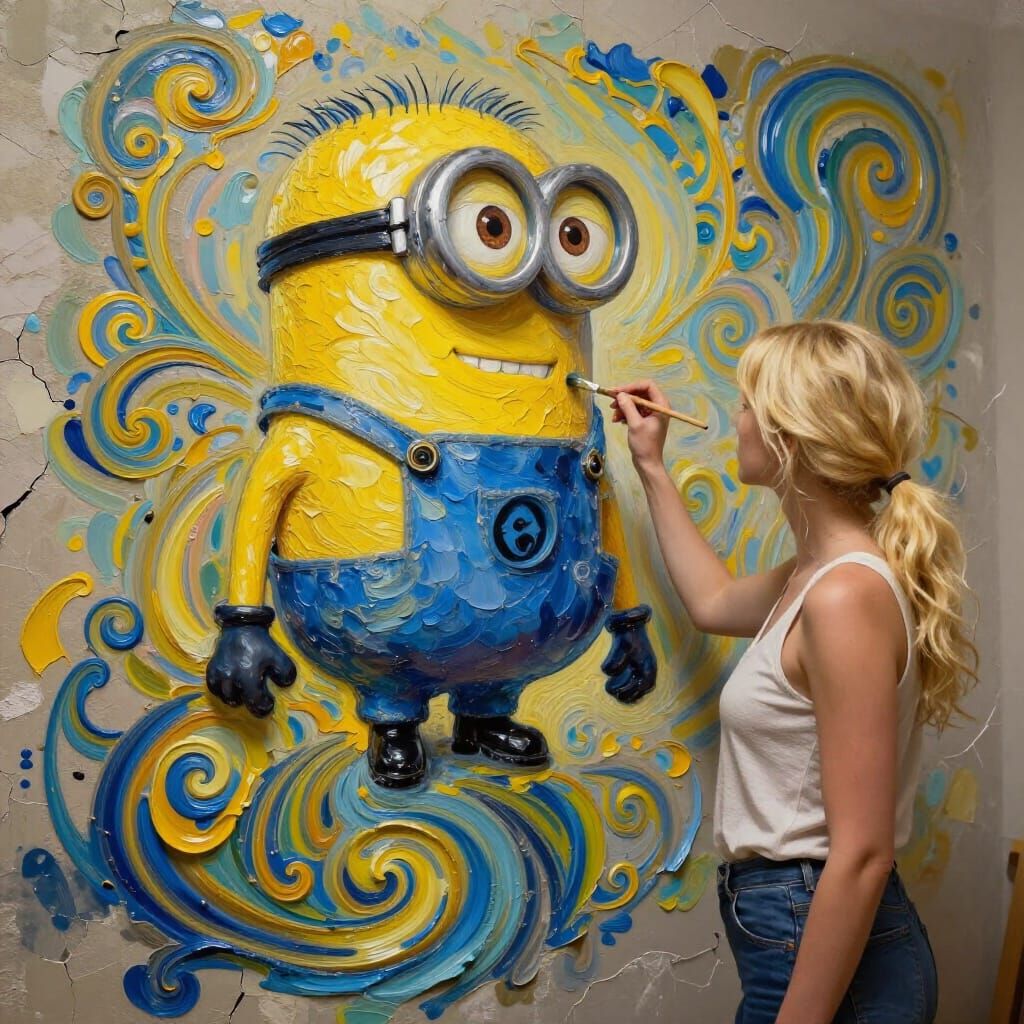 Ethereal Minion Born From Artist's Brushstrokes