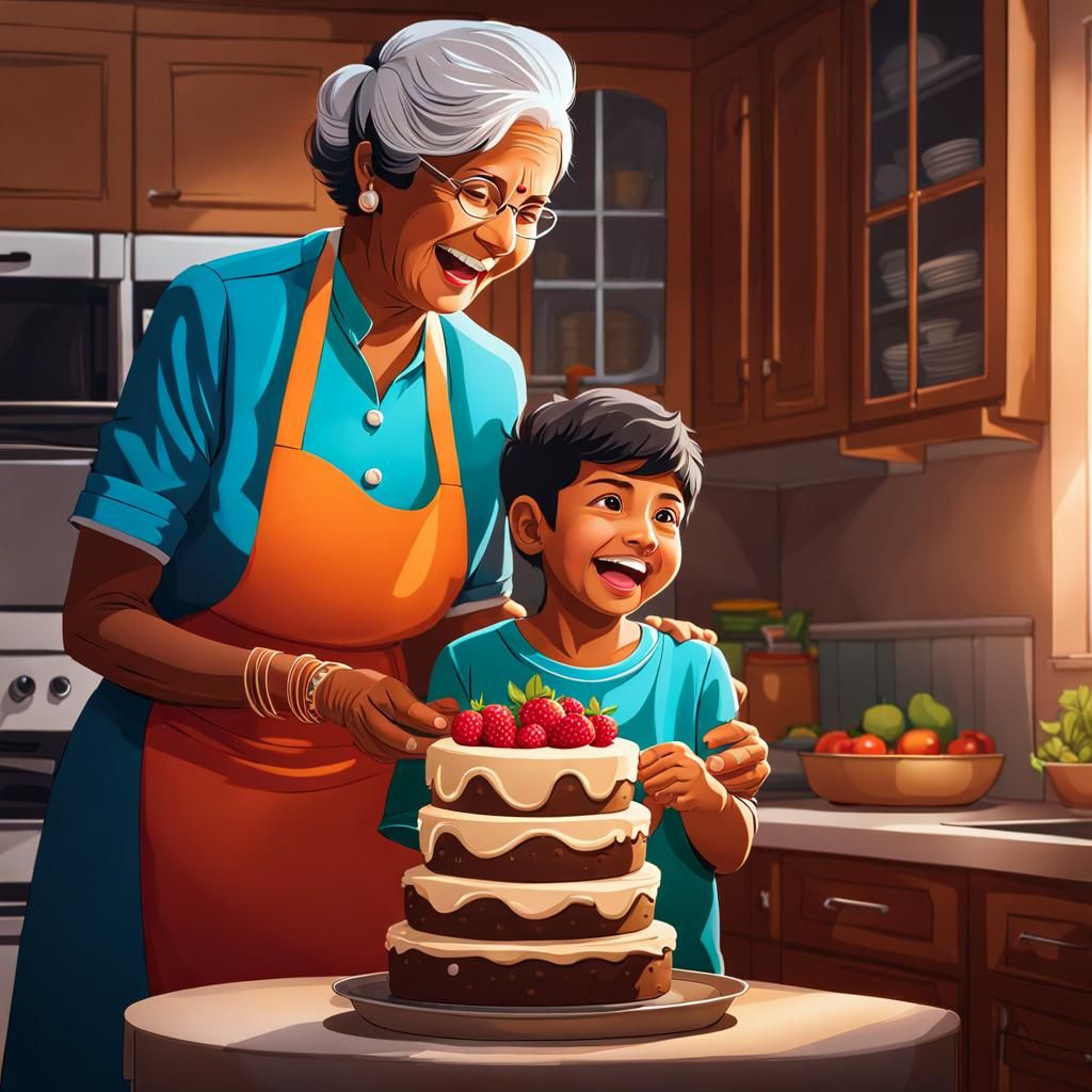 Grandmother and Grandson