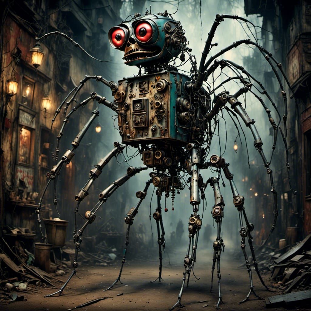 Robotic Spider Monkey Spreading Infection