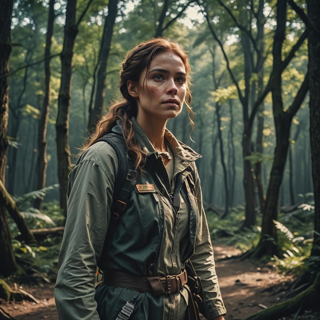 Dramatic Cinematic Portrait of a Beautiful Woman