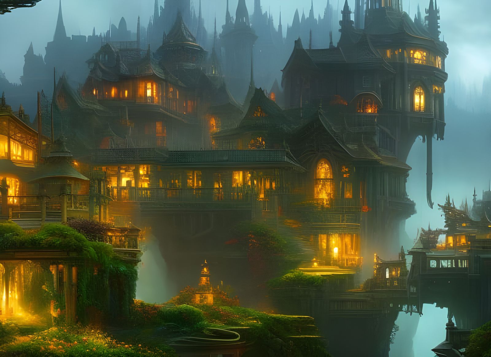 Gothic holy temple Mandelbrot