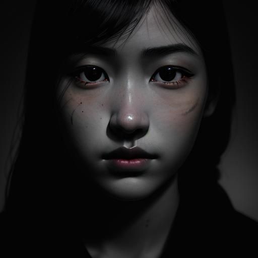 Silhouette Portrait in Minimalist Style