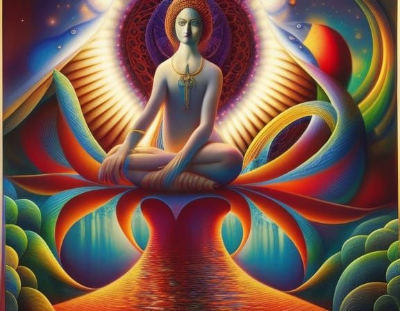 Surreal Transformation with Dynamic Colors in Fashion Art St...