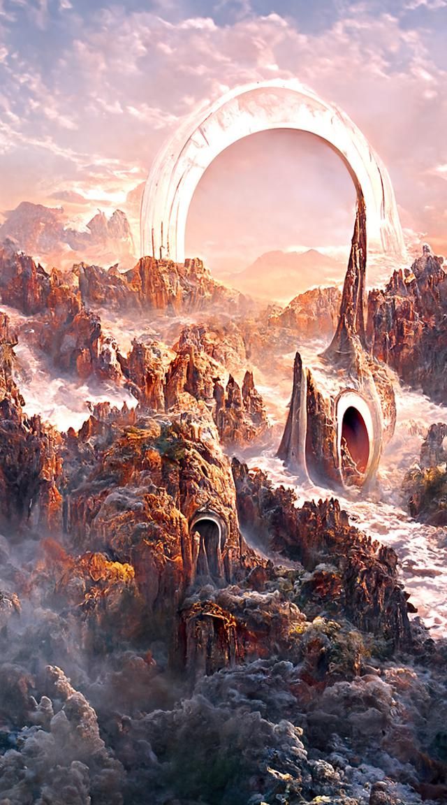 Stargate Portal to Alien World Concept Art