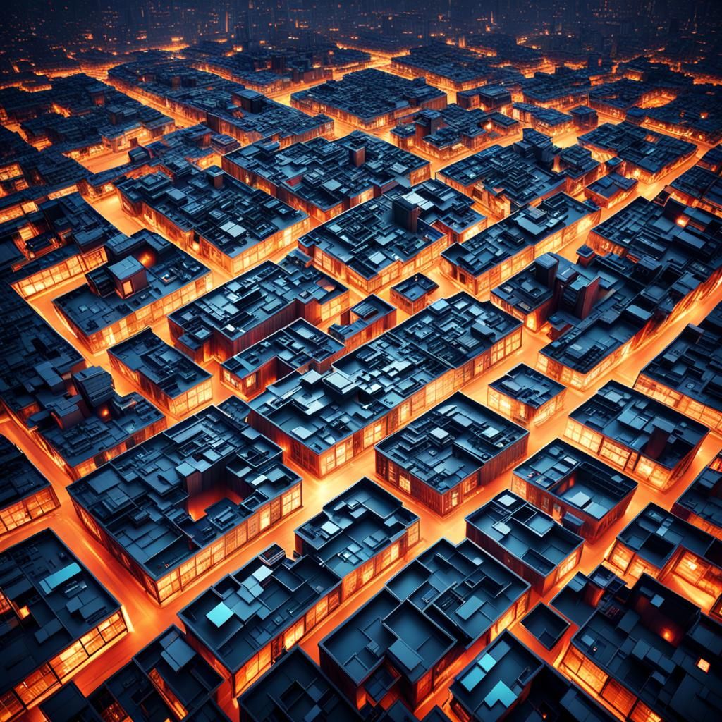 Rectangle City: A Digital Matte Painting