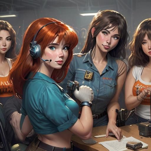 Happy Call Center Agents as Digital Art