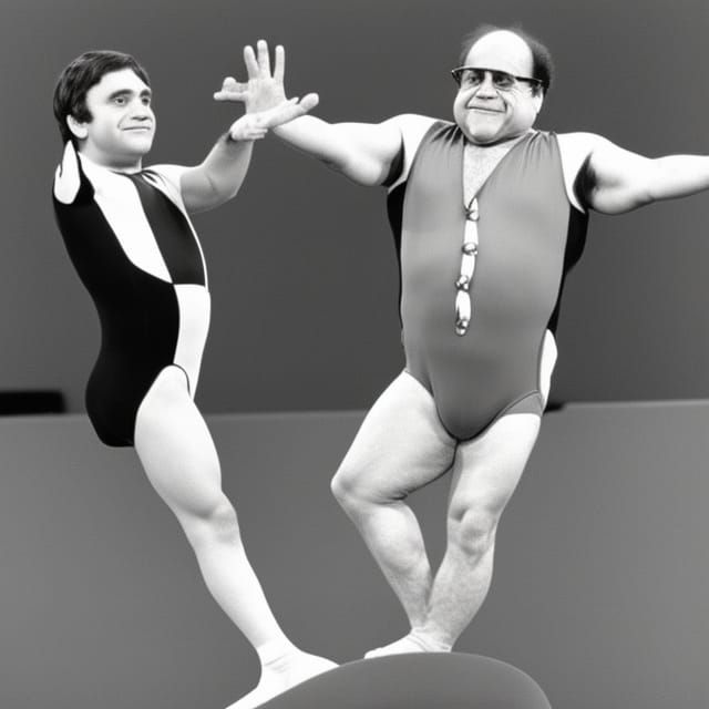 Danny DeVito Gymnast: An AI-Generated Image