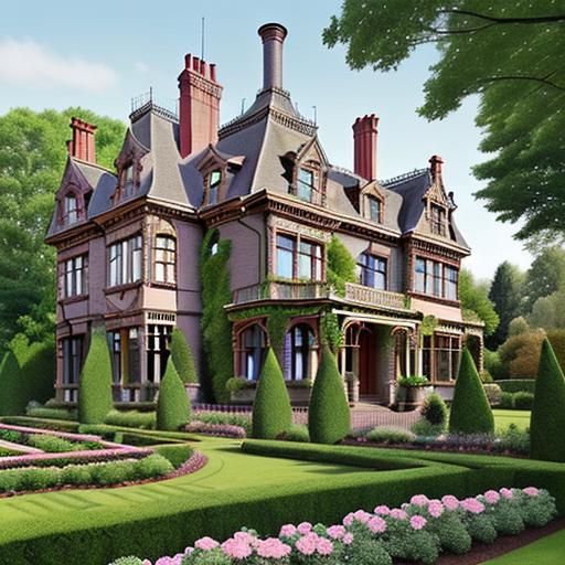 Victorian Mansion Overlooking a Lovely Garden