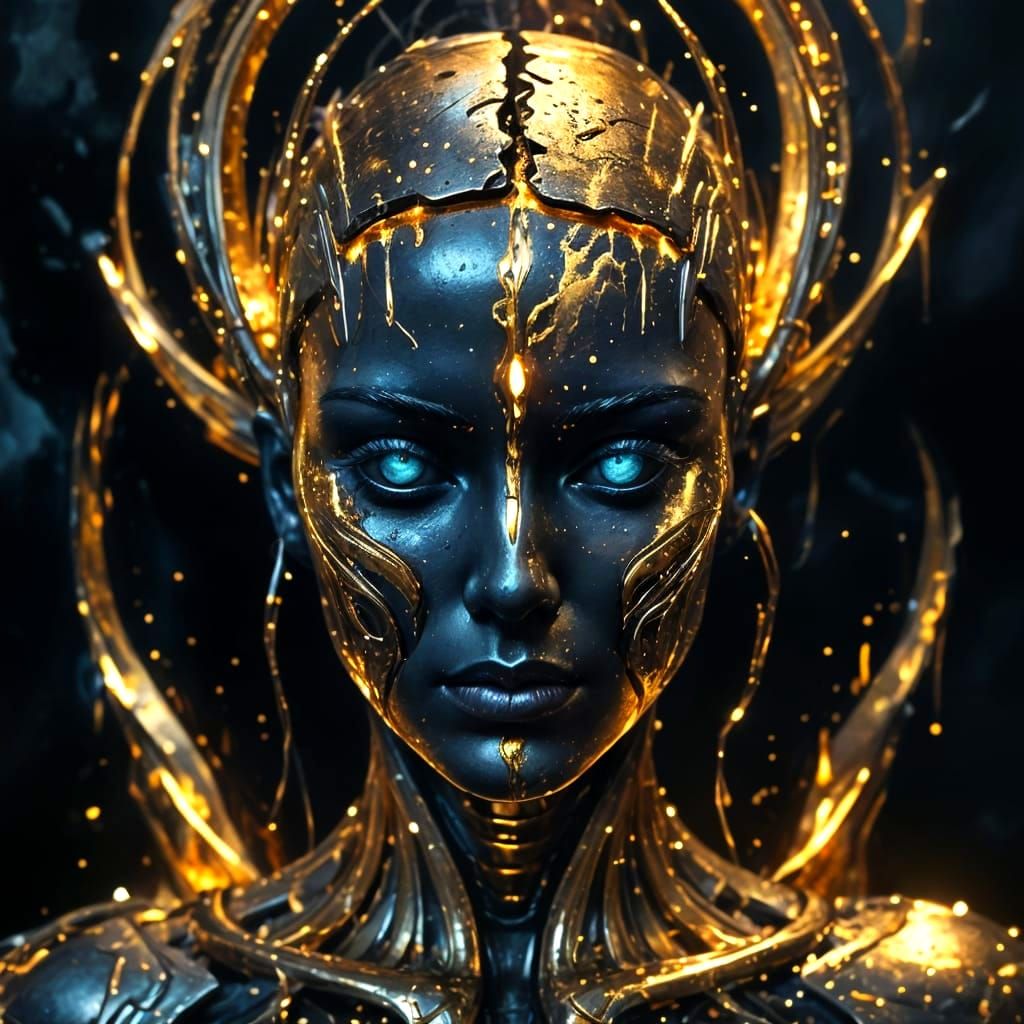 Luxurious biomechanical body - built for royal companion cha...