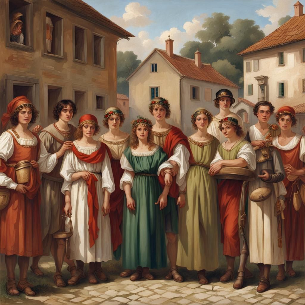 Festive Costumes Through the Ages on Village Square