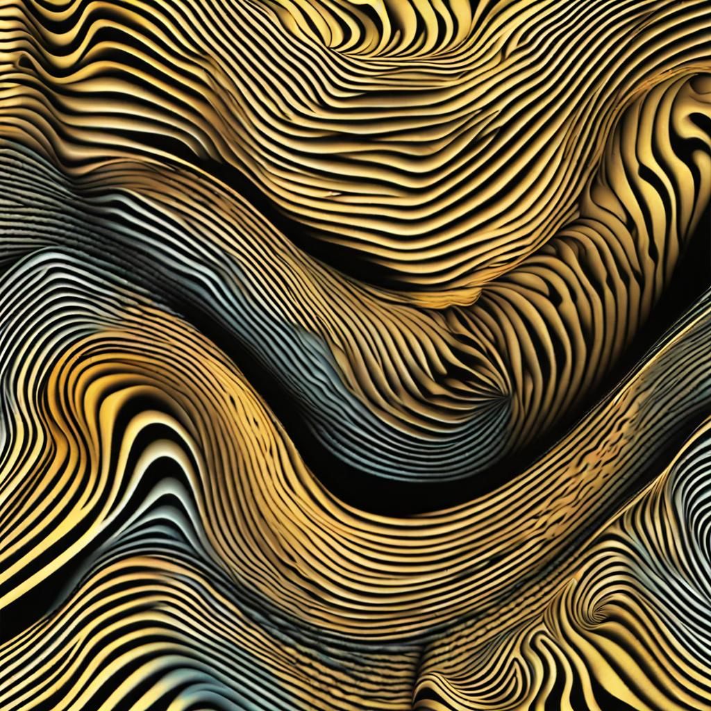 Abstract African Pattern with 3D Shading