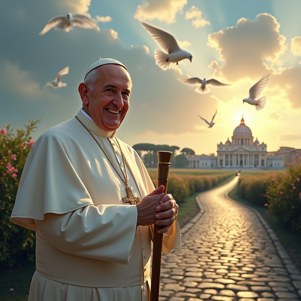 Pope Francis Embodies Compassion and Kindness in Serene Papa...