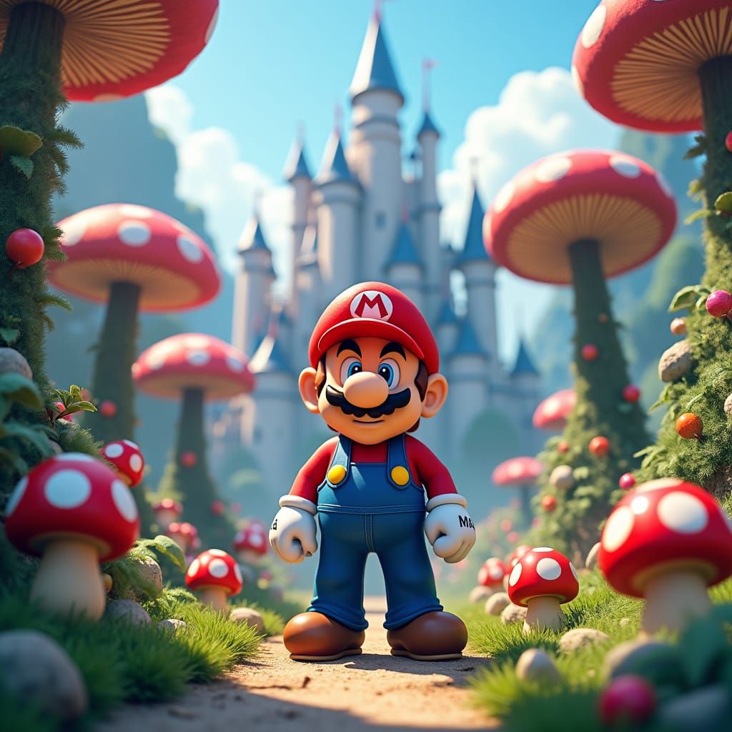 Mario in the Mushroom Kingdom: Fantasy Concept Art