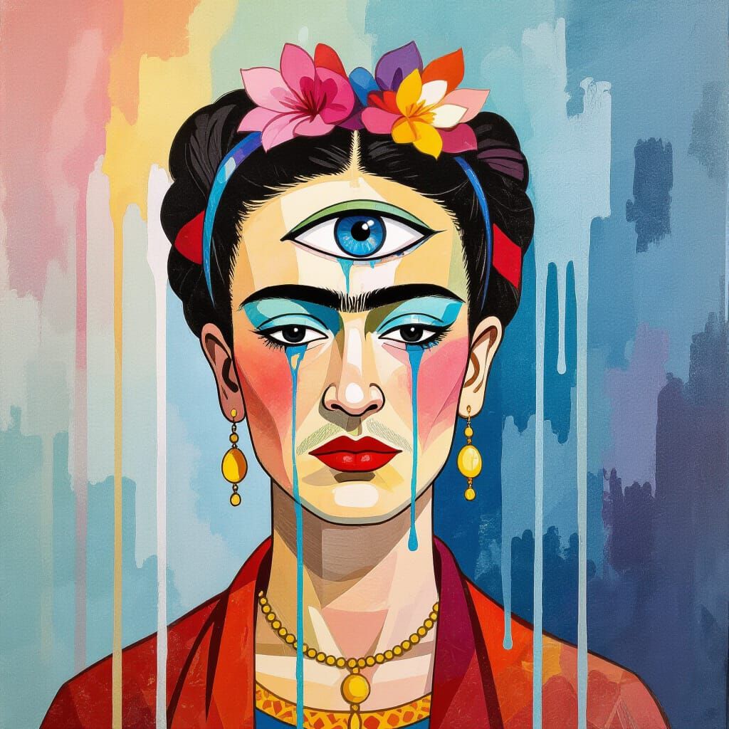 Galactic Waterfall Flowing from Weeping Eye