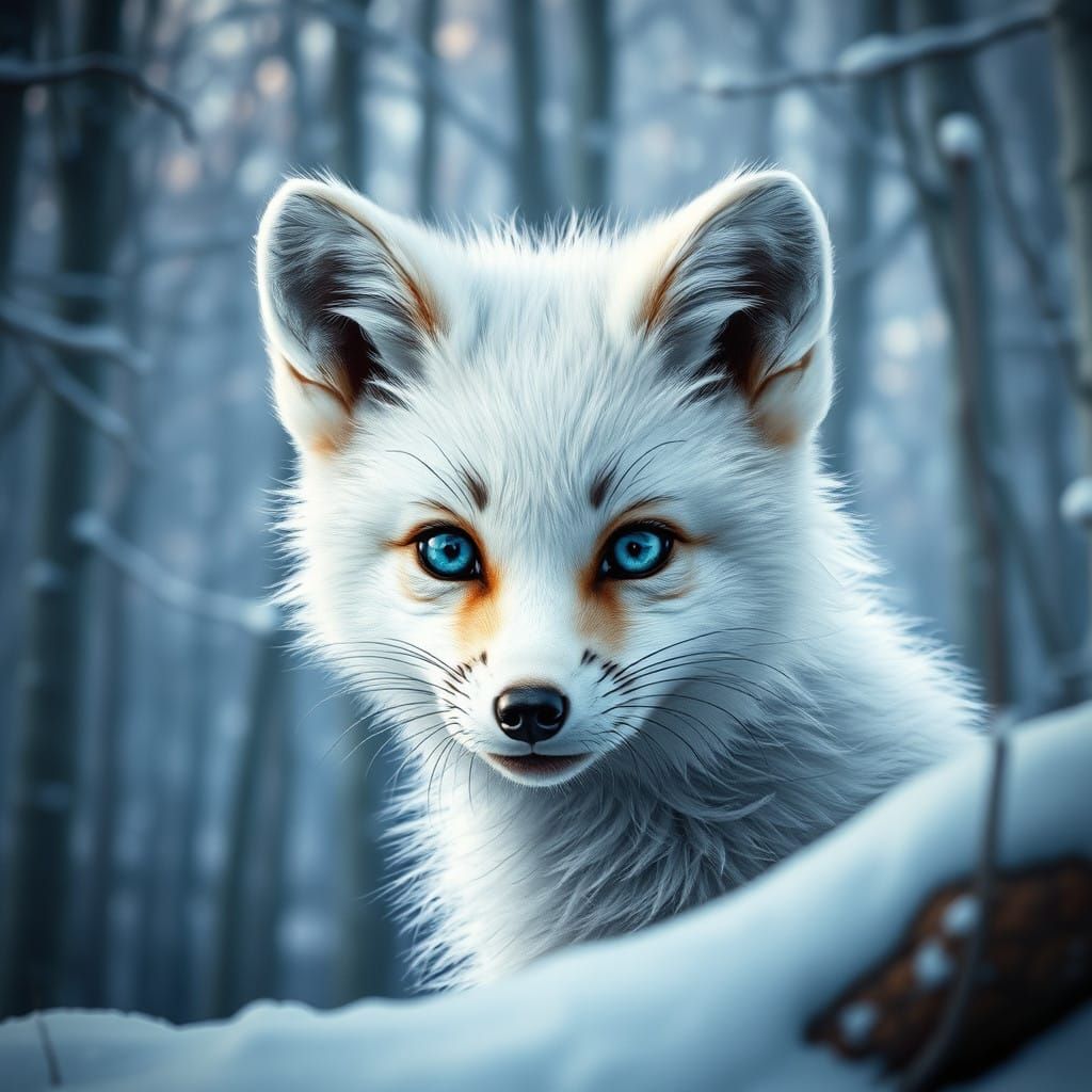 Surrealistic Hyperrealism in a Winter Wonderland