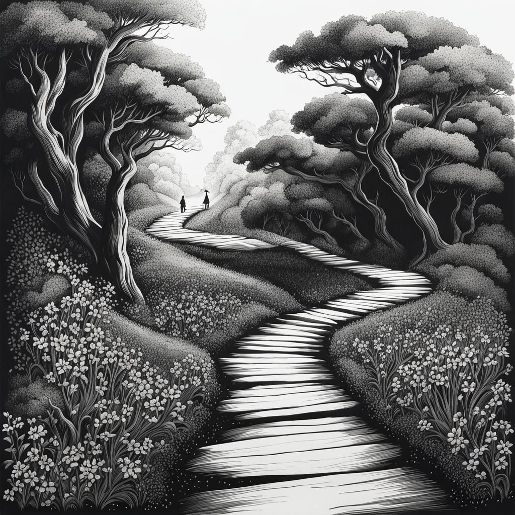 Fantastic Ink Drawing: Leave a Trail