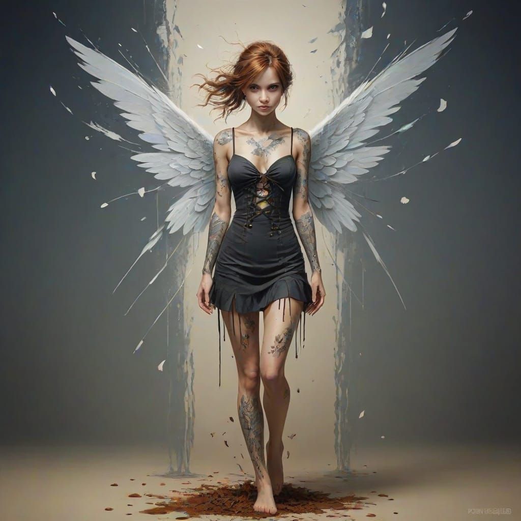 Mysterious Figure in Dark Shadows