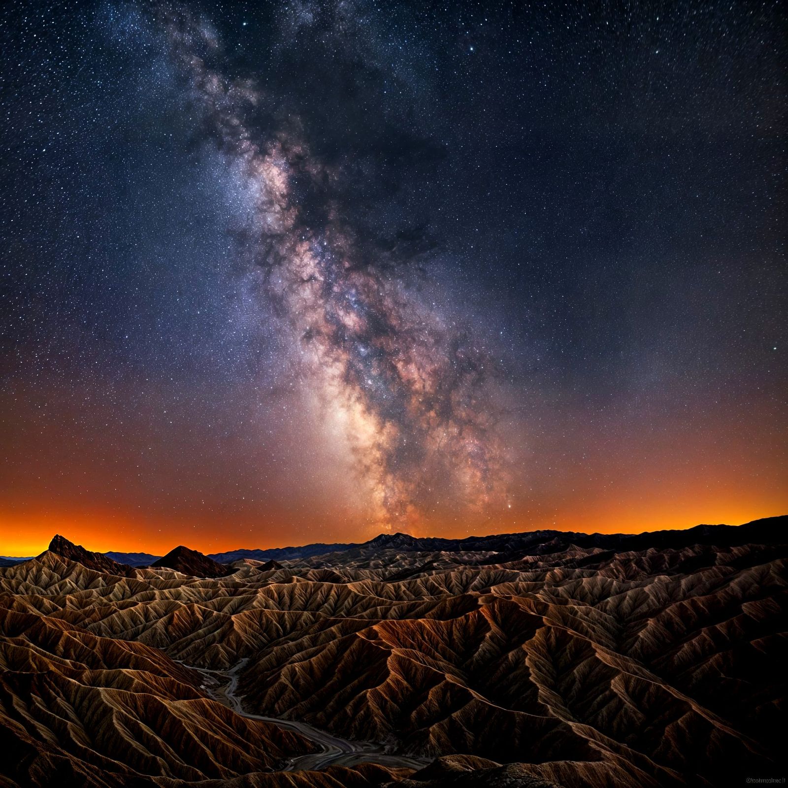 Night Sky Over Death Valley