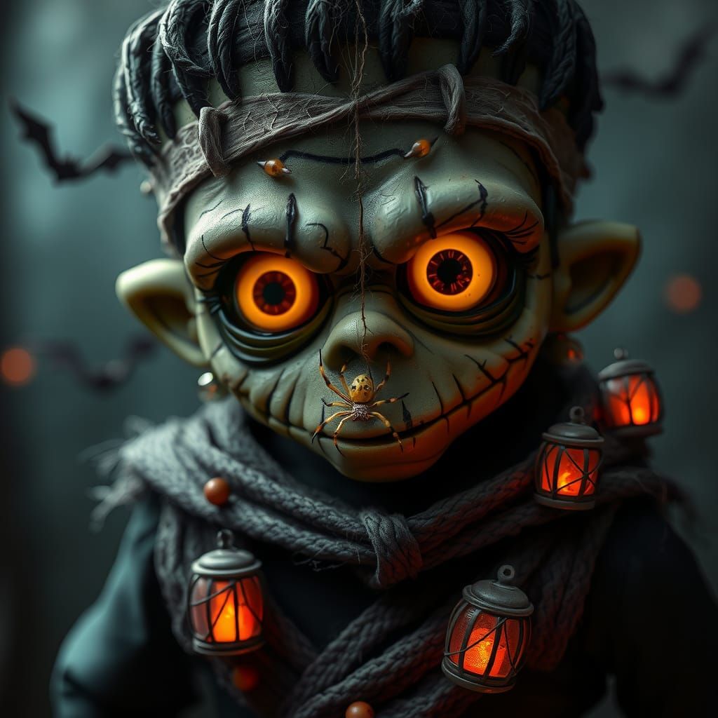 Enchanting Frankenstein's Monster in Anime-Inspired Digital ...