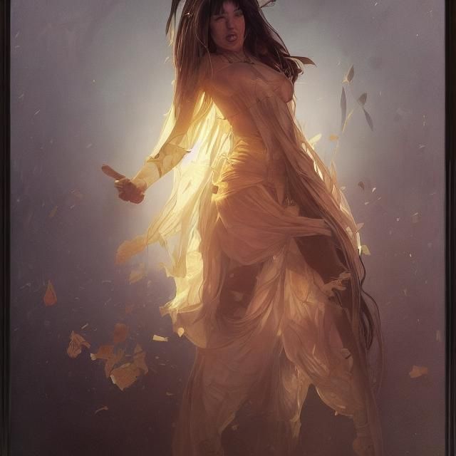 Friday the 13th Portrait in Art Nouveau Style