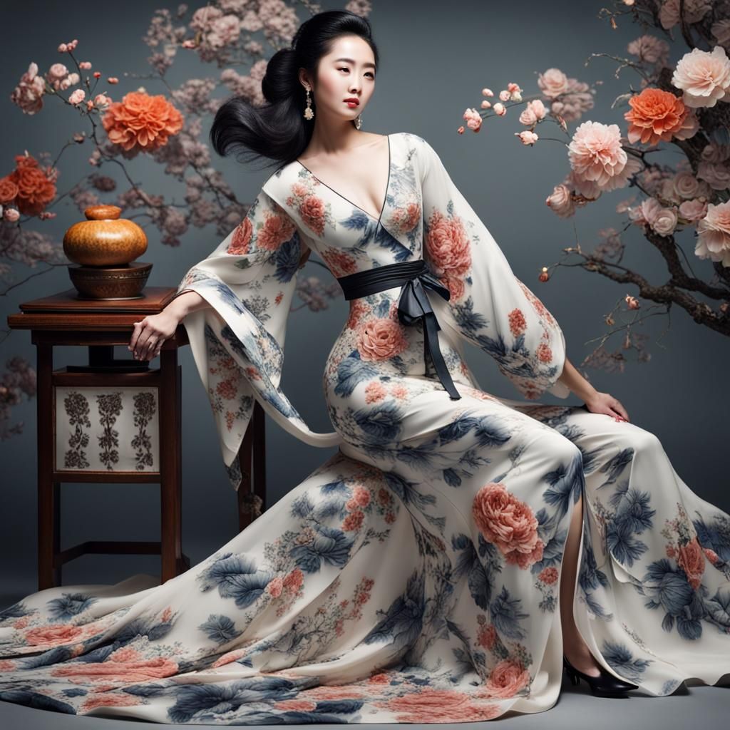 Detailed Image of Asian Woman Sculpting Figurine