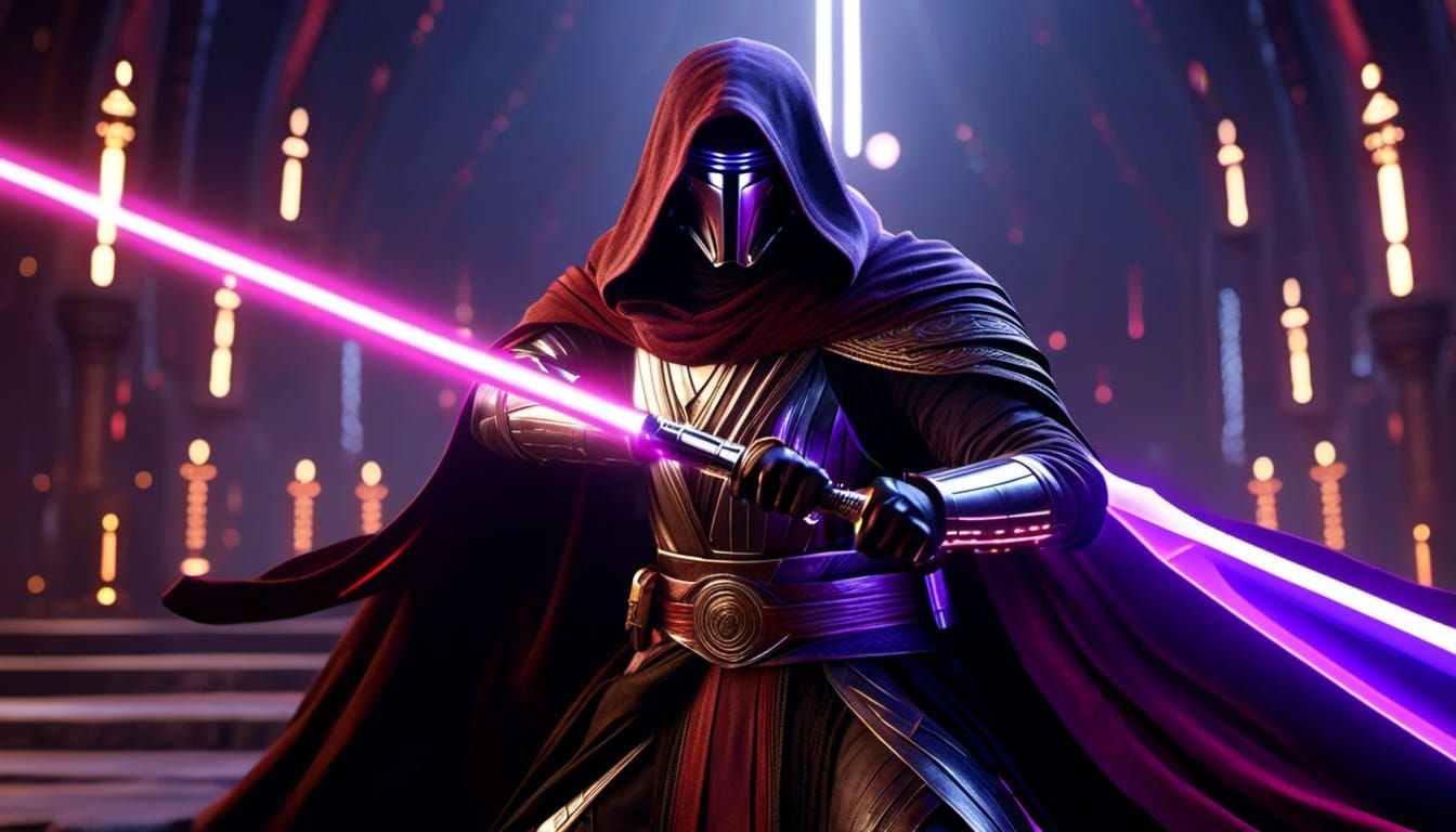 Darth Revan Wields the Force in Hyperrealistic Star Wars Sce...