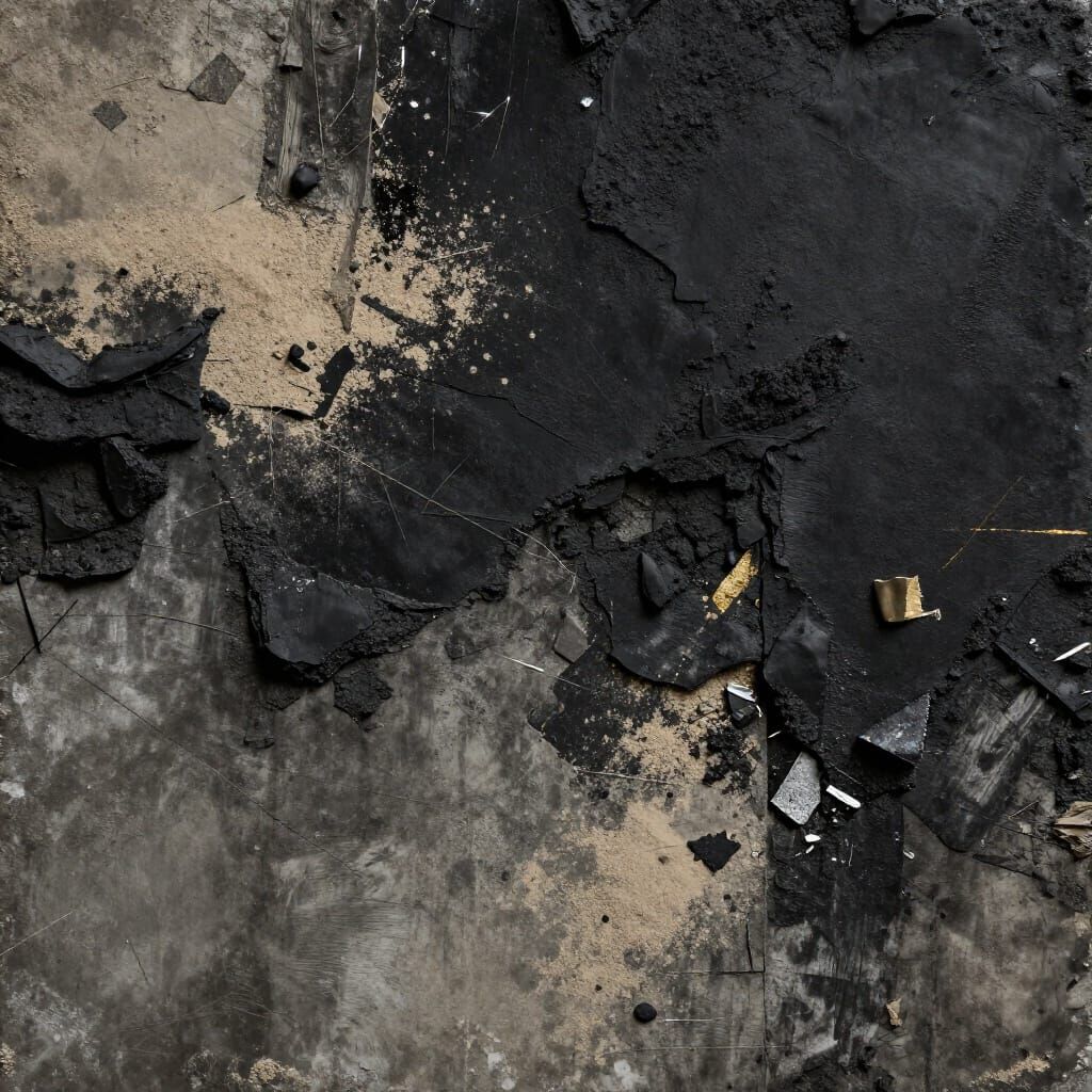 Abstract Textures of Masculine Power in Charcoal and Concret...