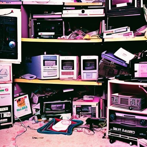 Silicone Doll in Squalid Room, Color Photo