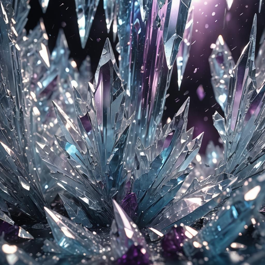Icy Tear Reflecting Light: Fantasy Concept Art