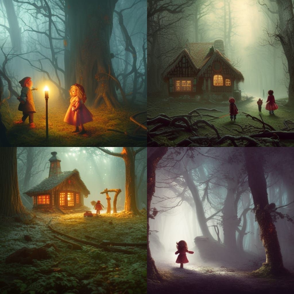 Hansel and Gretel's Dark Forest Adventure