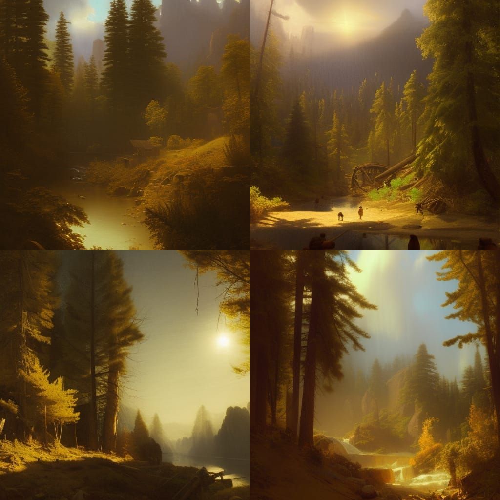 Timber Gulch Oregon: Renaissance Photorealism Landscape