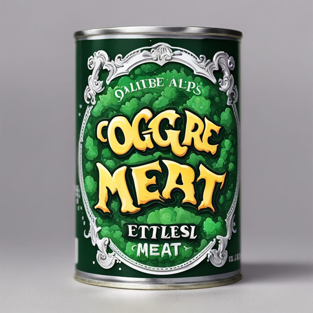 Ogre Meat Can: A Whimsical Food Product