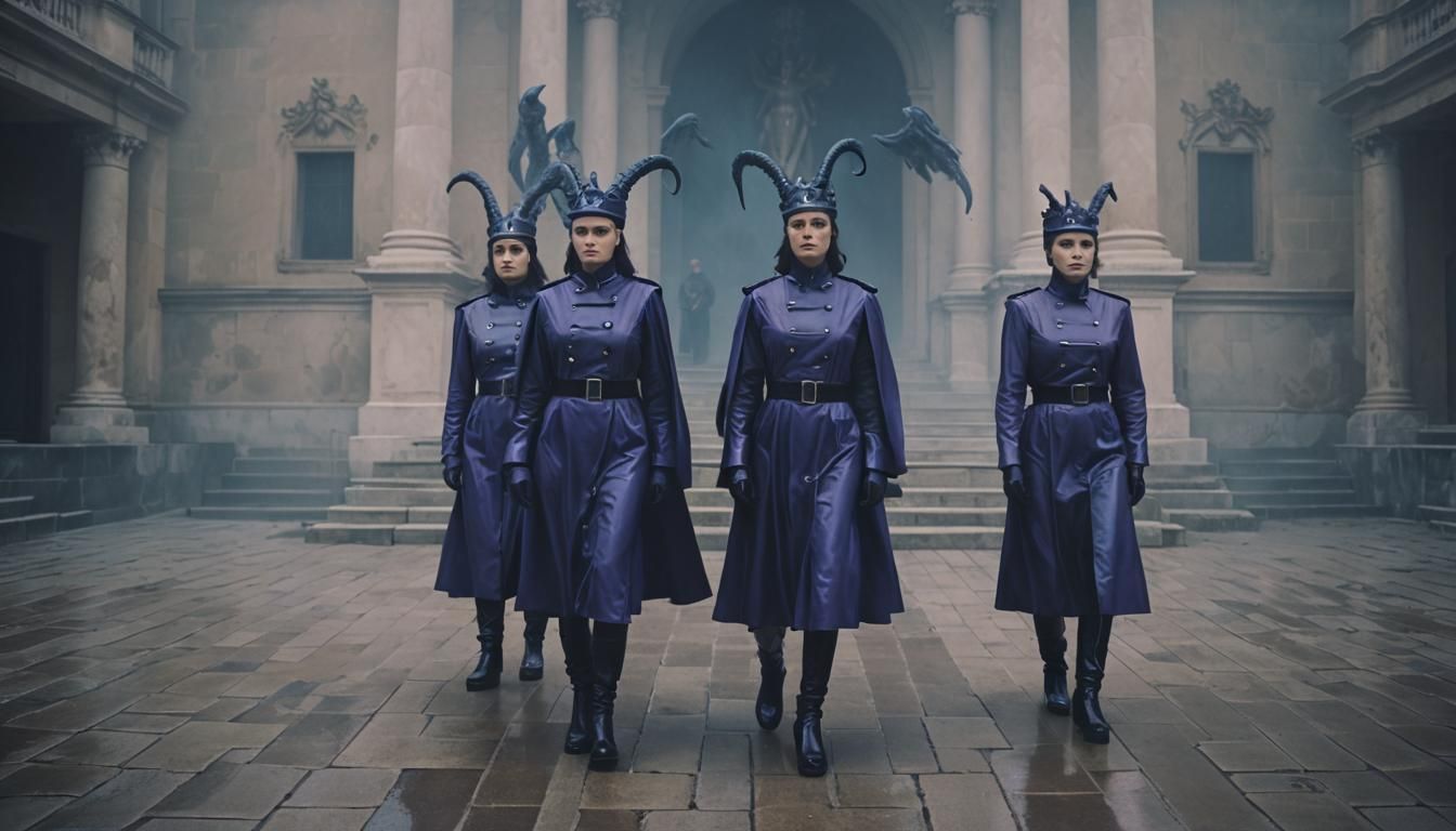 Hydra-Headed Guards Attend Funeral in Royal Palace