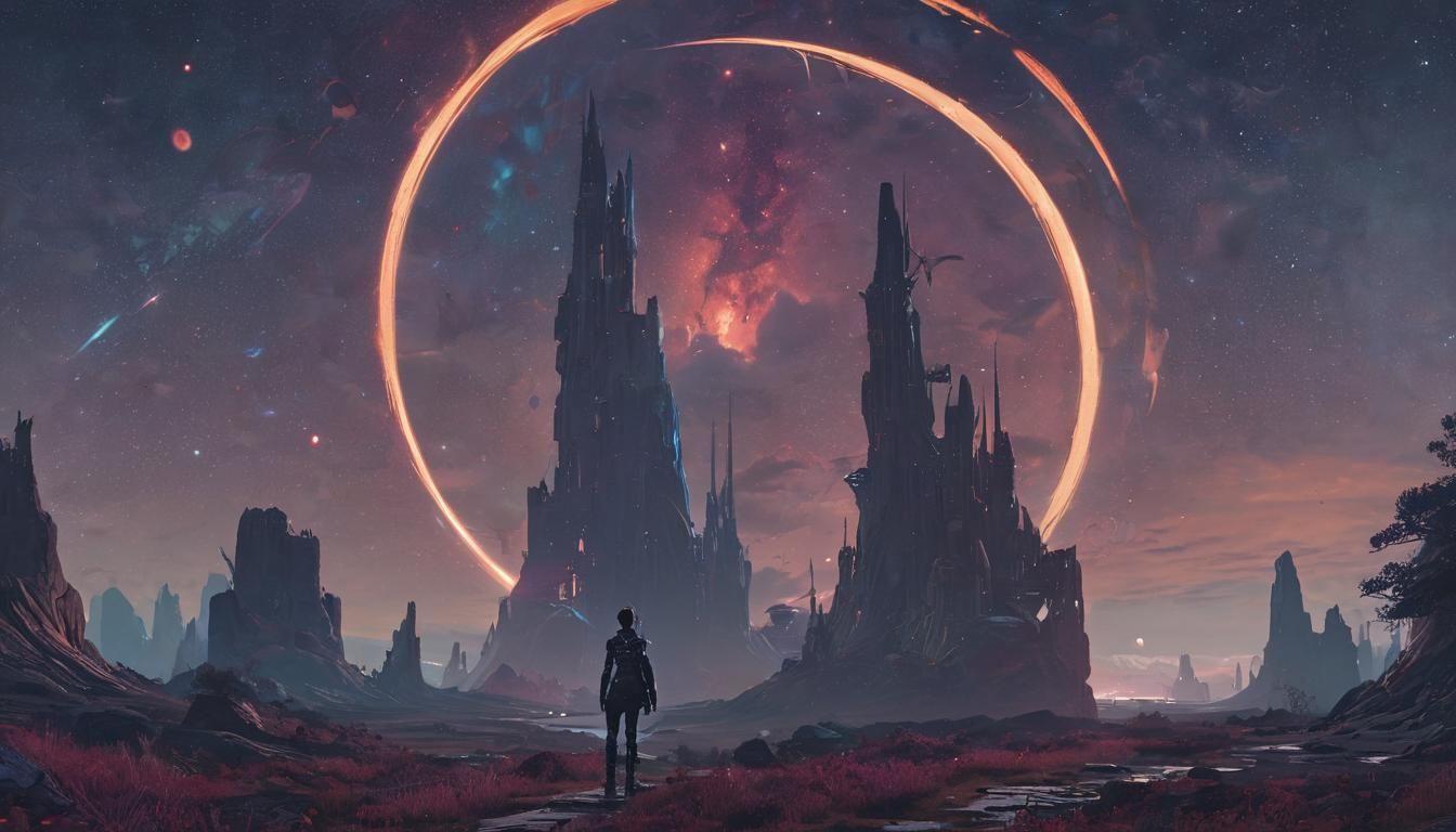 Niobe Confronts Cosmic Trickster in Starry Realm