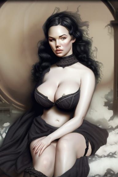 Composite Portrait in Pre-Raphaelite Style