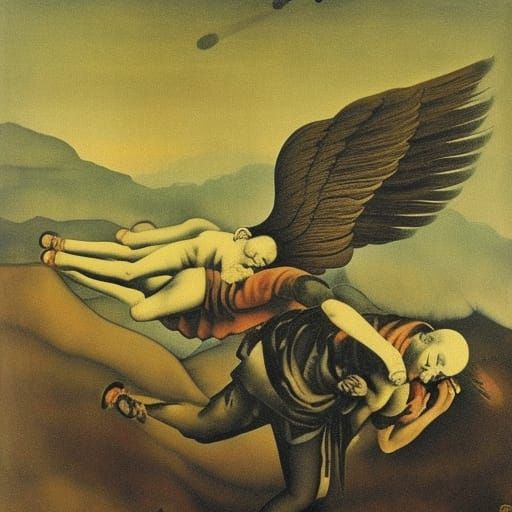 Quiet Angel Flying: Expressionist and Luminist Style