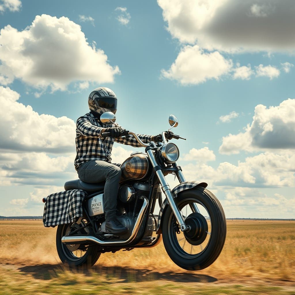 Gingham rider