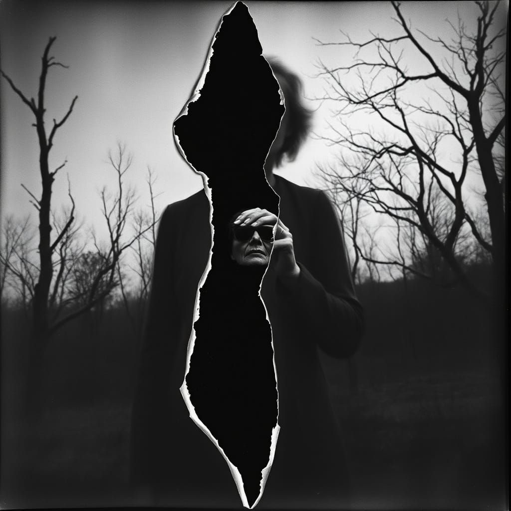 Surreal Paranormal Mystery Unraveling in Black and White