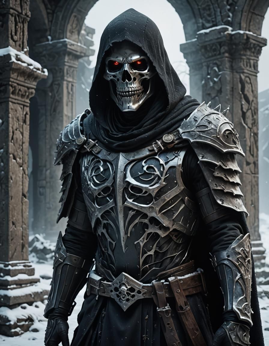 Radiant Grim Reaper in Frozen Ruins
