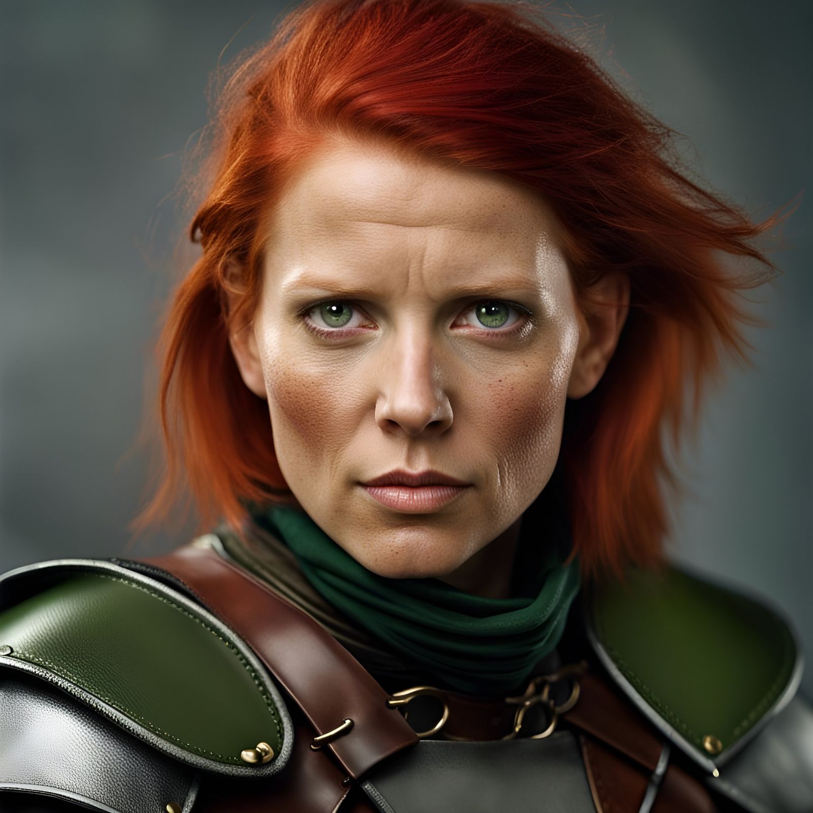 Female D&D Thief Portrait in Studio Lighting