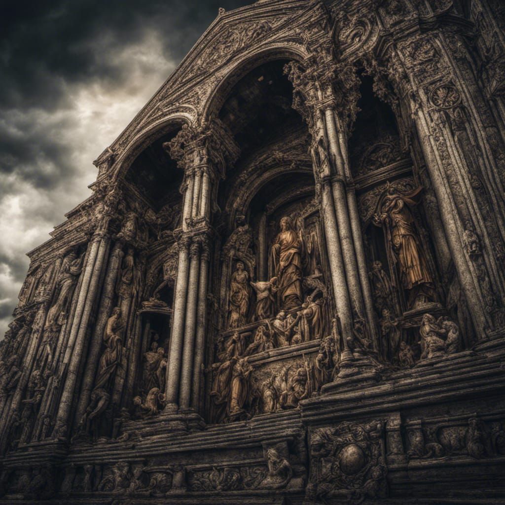 Detailed Biblical Scene in Hyperrealistic Style